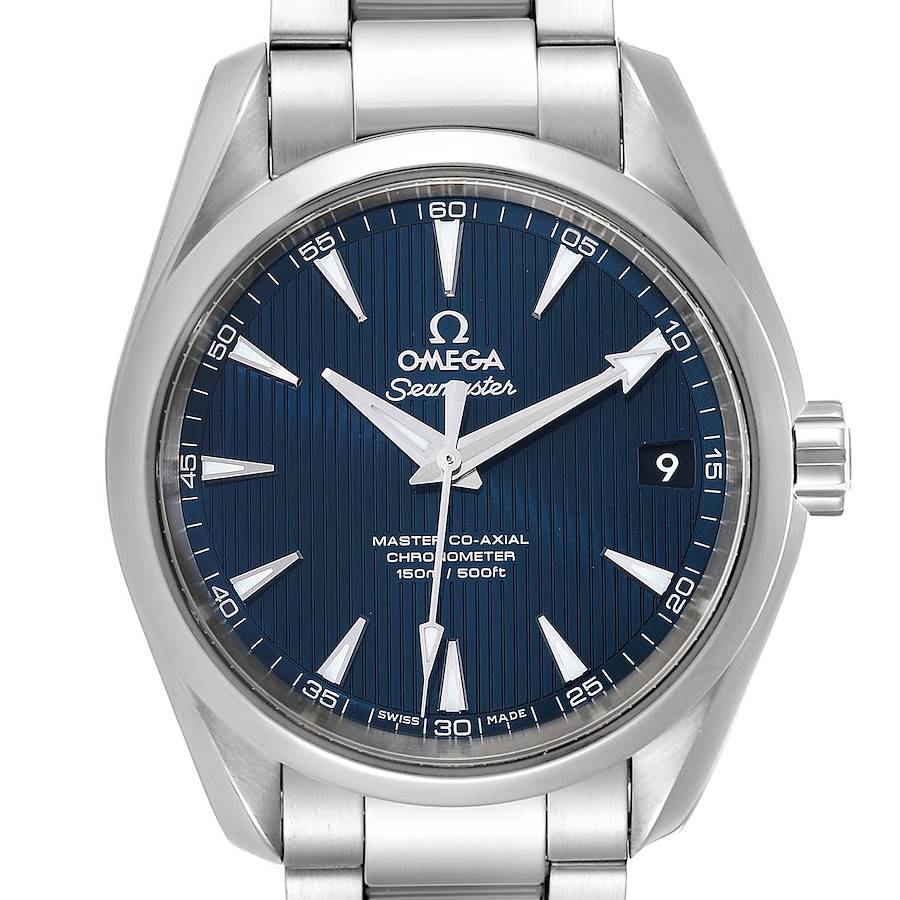 Omega Seamaster Aqua Terra Blue Dial Watch 231.10.39.21.03.002 Card SwissWatchExpo