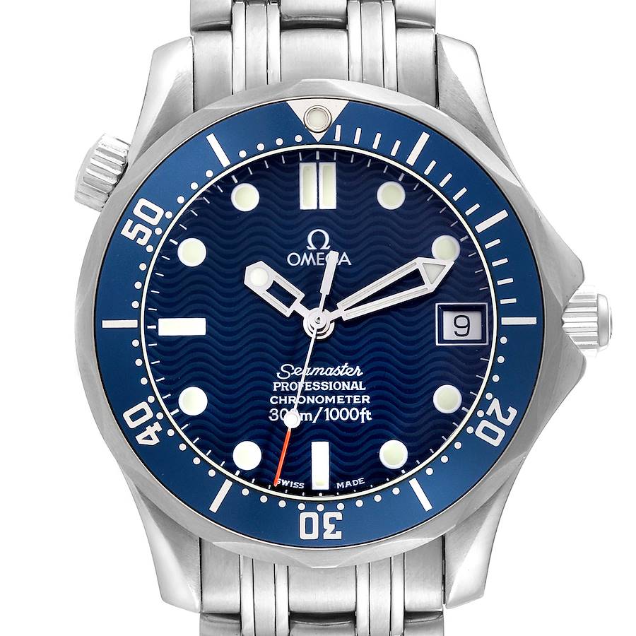 Omega Seamaster Diver 300m Midsize 36mm Steel Automatic Mens Watch 2551.80.00 SwissWatchExpo