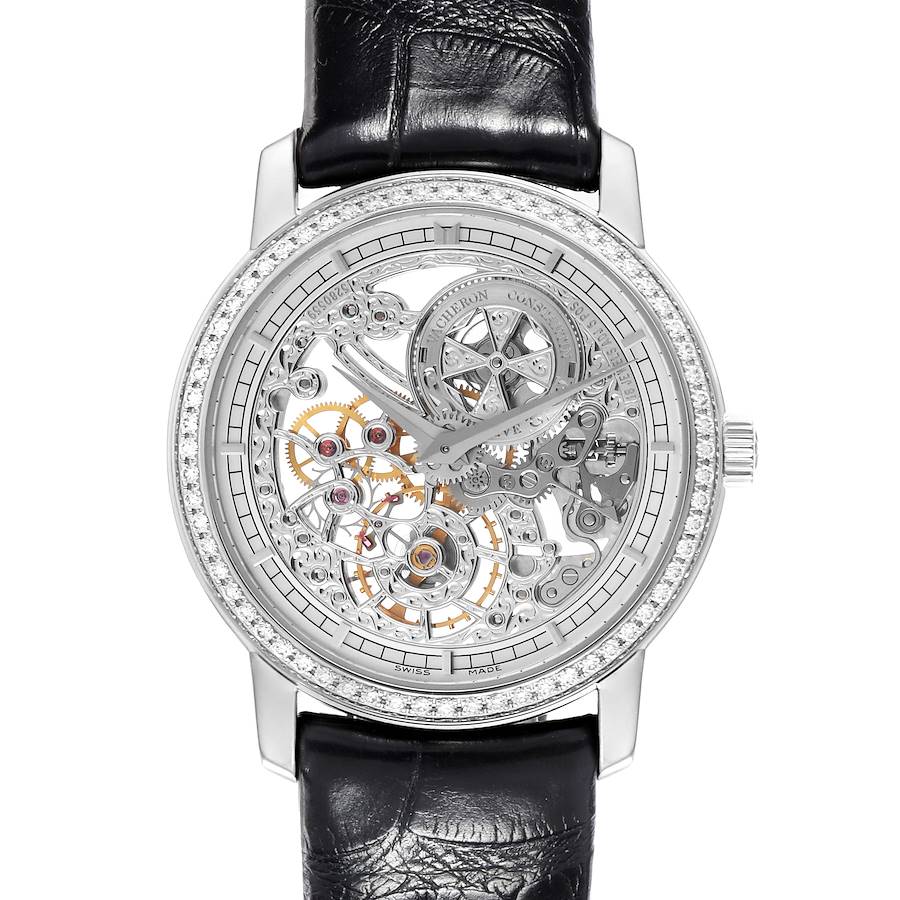 Vacheron Constantin Traditionnelle White Gold Diamond Ladies Watch 33558 SwissWatchExpo