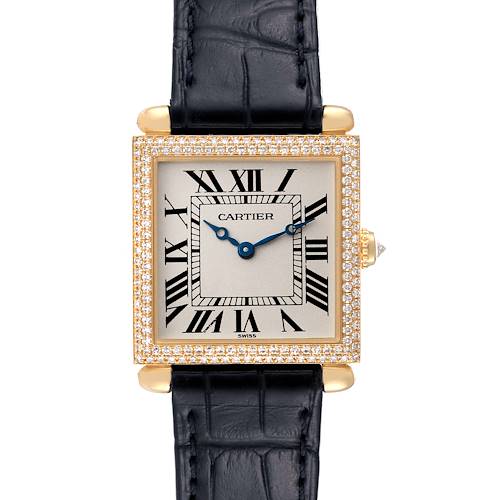Photo of Cartier Tank Obus Prevee Collection Yellow Gold Diamond Ladies Watch WB800251