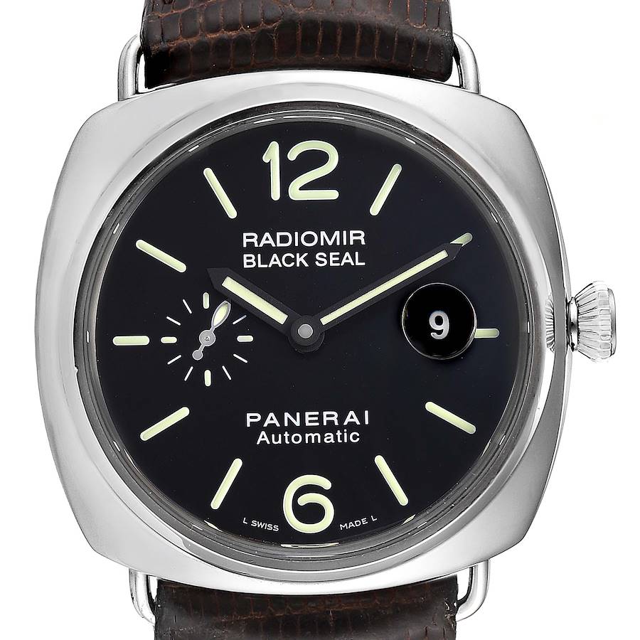 Panerai Radiomir Black Seal Automatic Steel Mens Watch PAM00287 Box Papers SwissWatchExpo