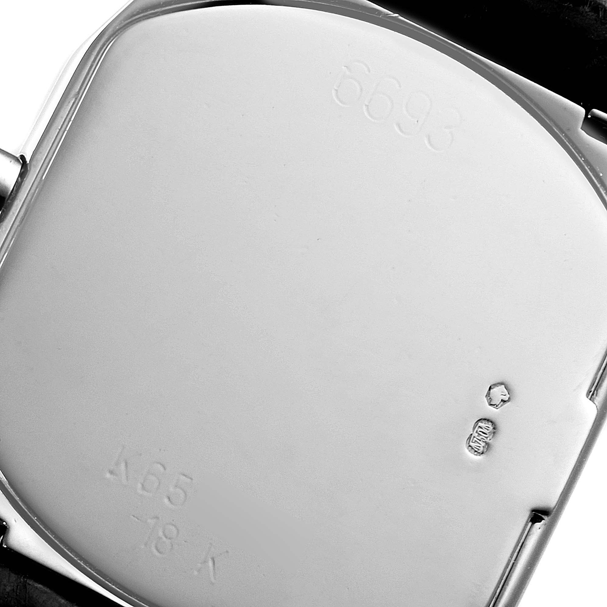 The image shows the back case of a Rolex Cellini 6693 Women's White Gold Pink Dial 6693 Women's White Gold Pink Dial watch, focusing on the engraved details.