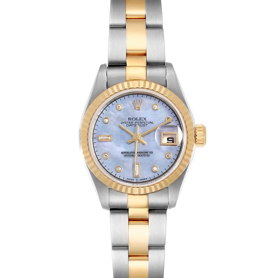 Rolex Datejust Steel Yellow Gold MOP Diamond Ladies Watch 79173 Box SwissWatchExpo