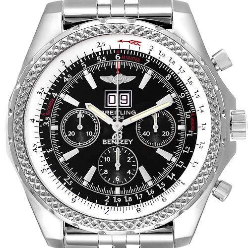 Photo of Breitling Bentley Motors Black Dial Chronograph Mens Watch A44362