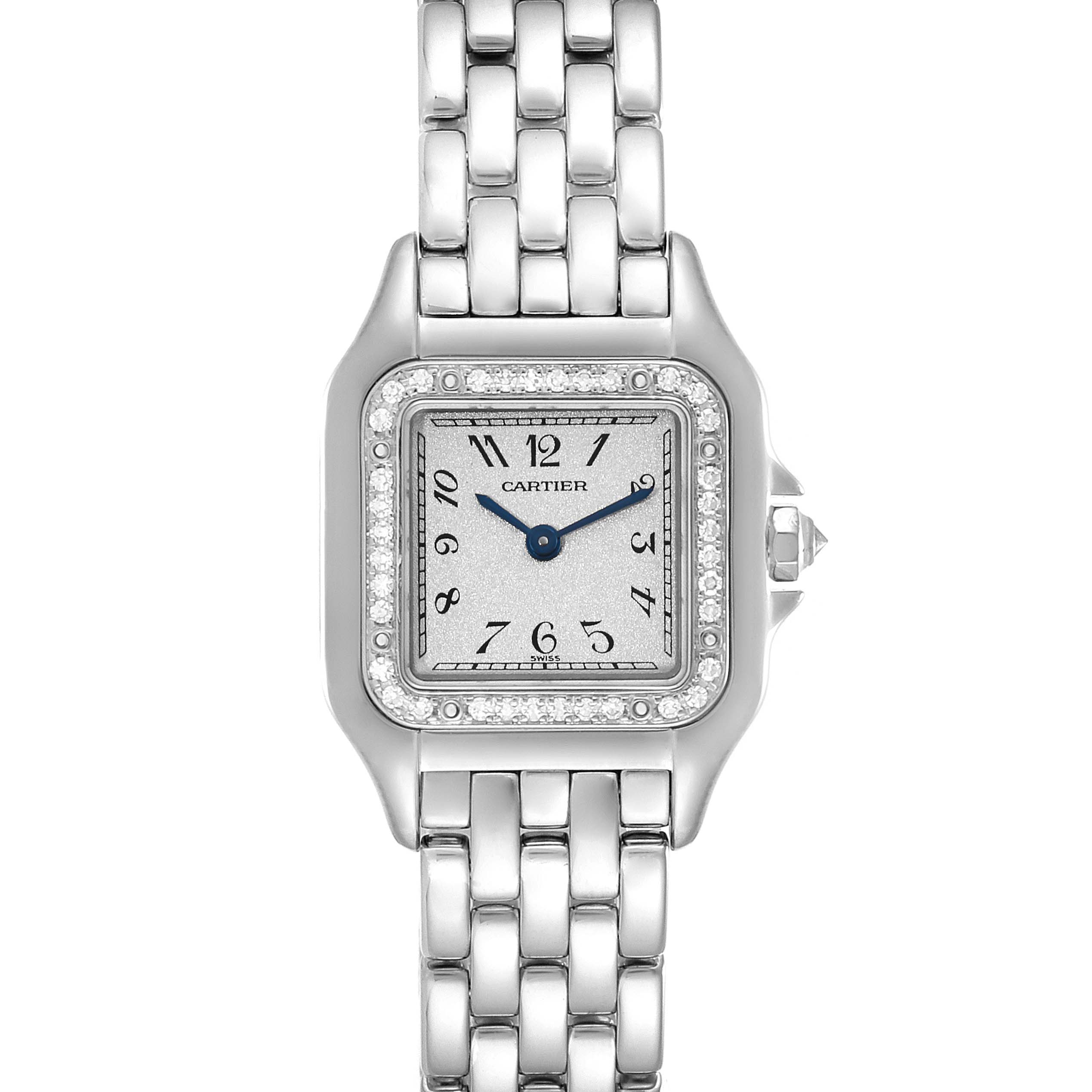 cartier 18k white gold watch