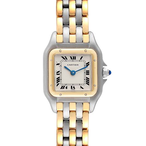 Photo of Cartier Panthere Ladies Steel Yellow Gold 3 Row Ladies Watch W25029B8