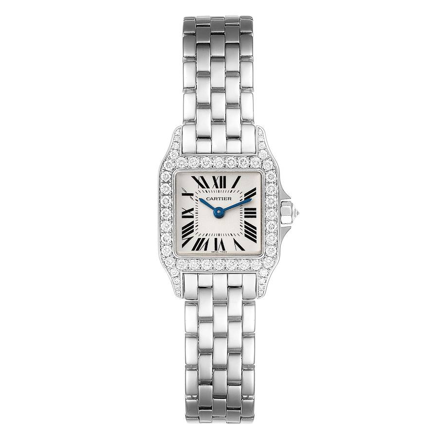 Iced Out Cartier Santos 40mm Diamond Watch 22.6ct | Uverly - UVERLY