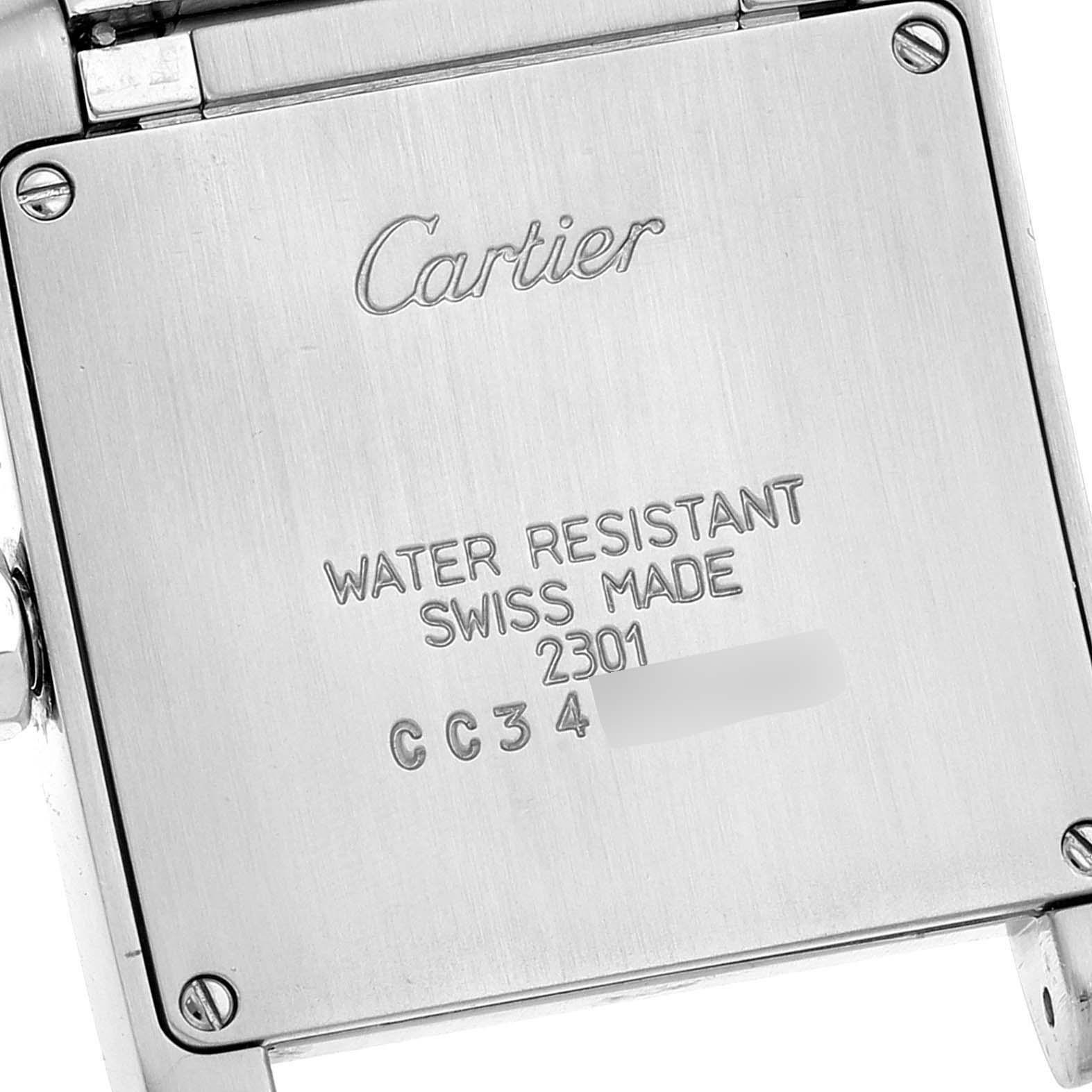 Cartier Tank Francaise Midsize Silver Dial Ladies Watch W51003Q3 Box ...