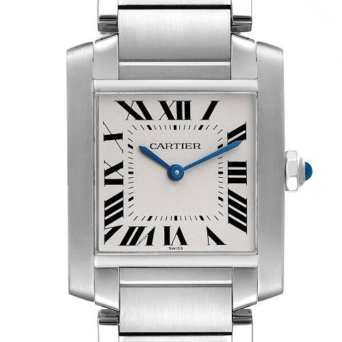 Photo of Cartier Tank Francaise Midsize Silver Dial Ladies Watch W51003Q3 Box Papers
