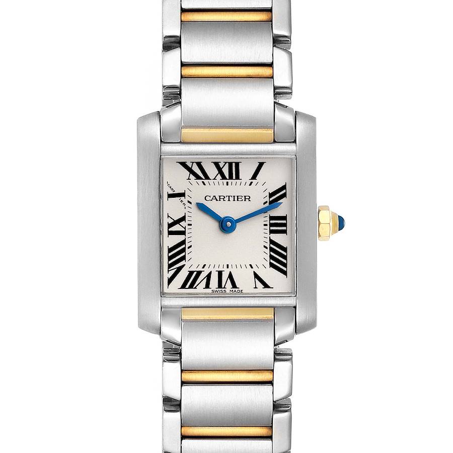 Cartier Tank Francaise Small Two Tone Ladies Watch W51007Q4 Box Papers SwissWatchExpo