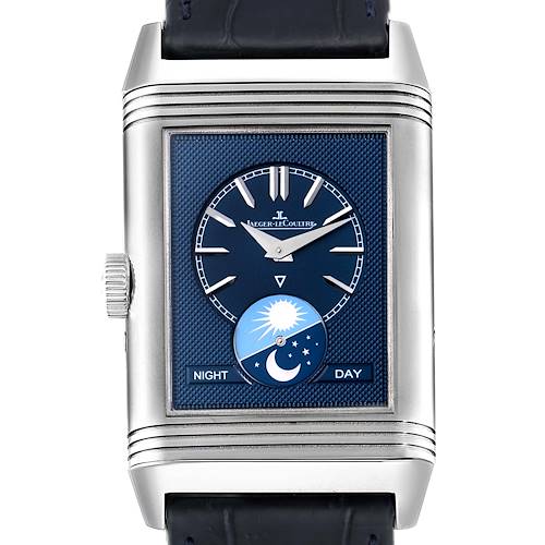 Photo of NOT FOR SALE -- Jaeger LeCoultre Reverso Tribute Moon Watch 216.8.D3 Q3958420 Papers -- PARTIAL PAYMENT