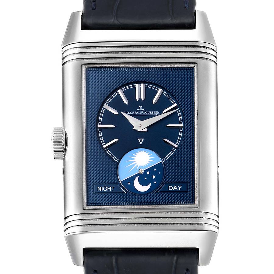 NOT FOR SALE -- Jaeger LeCoultre Reverso Tribute Moon Watch 216.8.D3 Q3958420 Papers -- PARTIAL PAYMENT SwissWatchExpo
