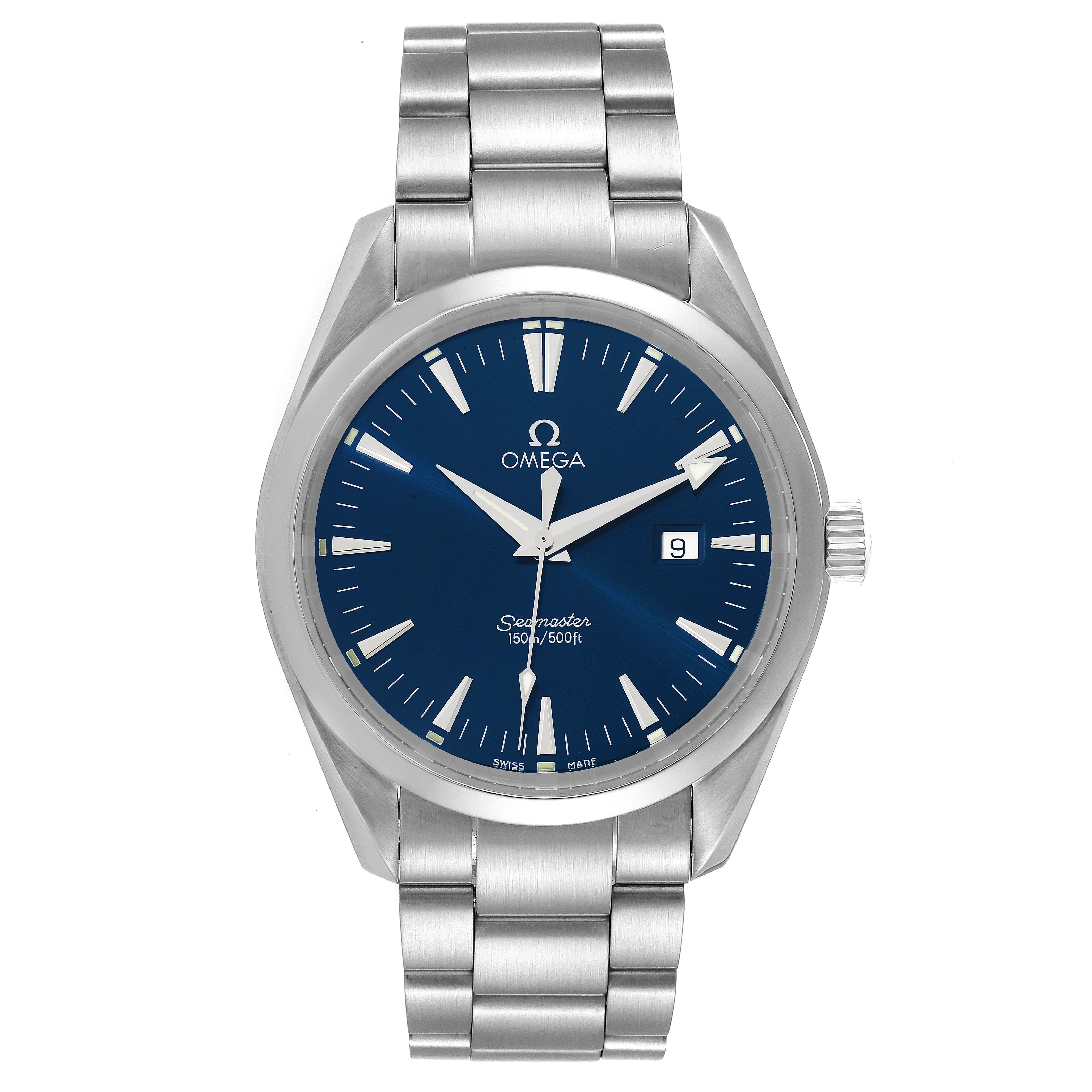 Omega Seamaster Aqua Terra Blue Dial Steel Mens Watch 2517.80.00
