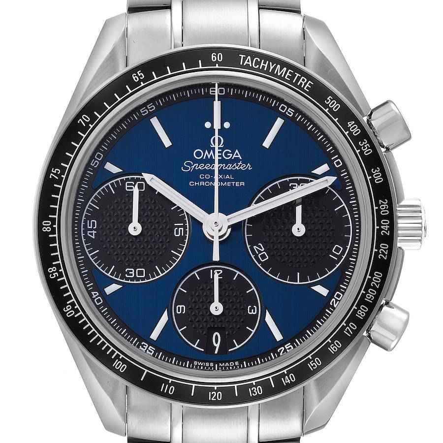 Omega Speedmaster Racing Blue Dial Mens Watch 326.30.40.50.03.001 Unworn SwissWatchExpo