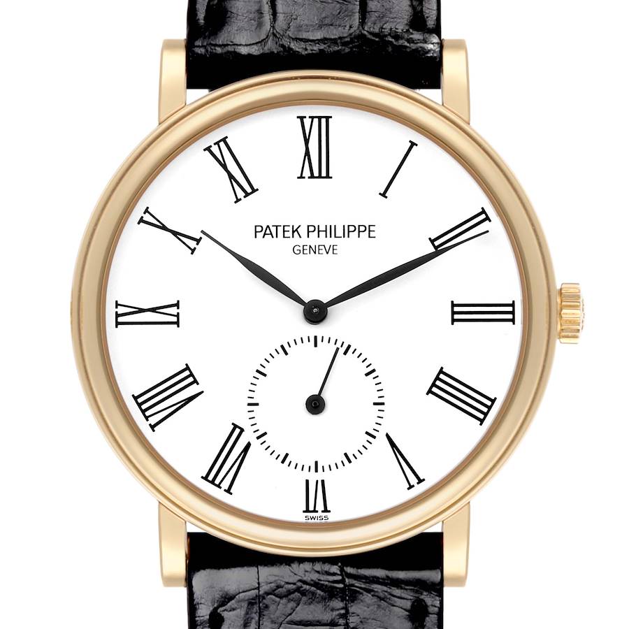 Patek Philippe Calatrava Officer Yellow Gold Mens Watch 5022J SwissWatchExpo