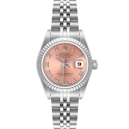 Photo of Rolex Datejust 26 Steel White Gold Salmon Dial Ladies Watch 69174