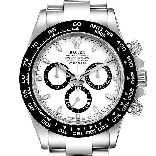 Photo of Rolex Daytona Ceramic Bezel White Dial Mens Watch 116500 Box Card