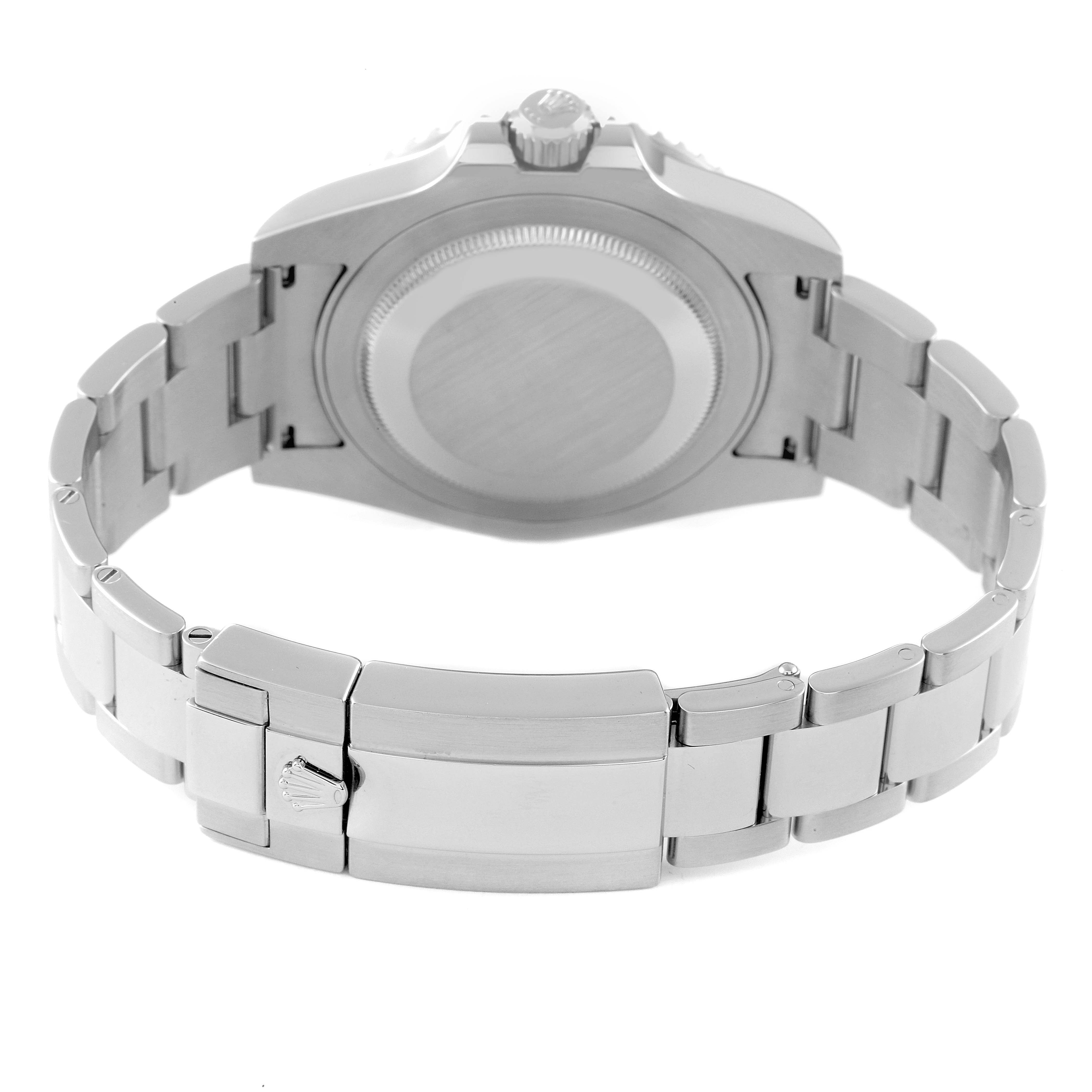 The image shows the back and bracelet of a Rolex GMT-Master 116710 Men's Stainless Steel Black Dial 116710 Men's Stainless Steel Black Dial, with the clasp and case back visible.