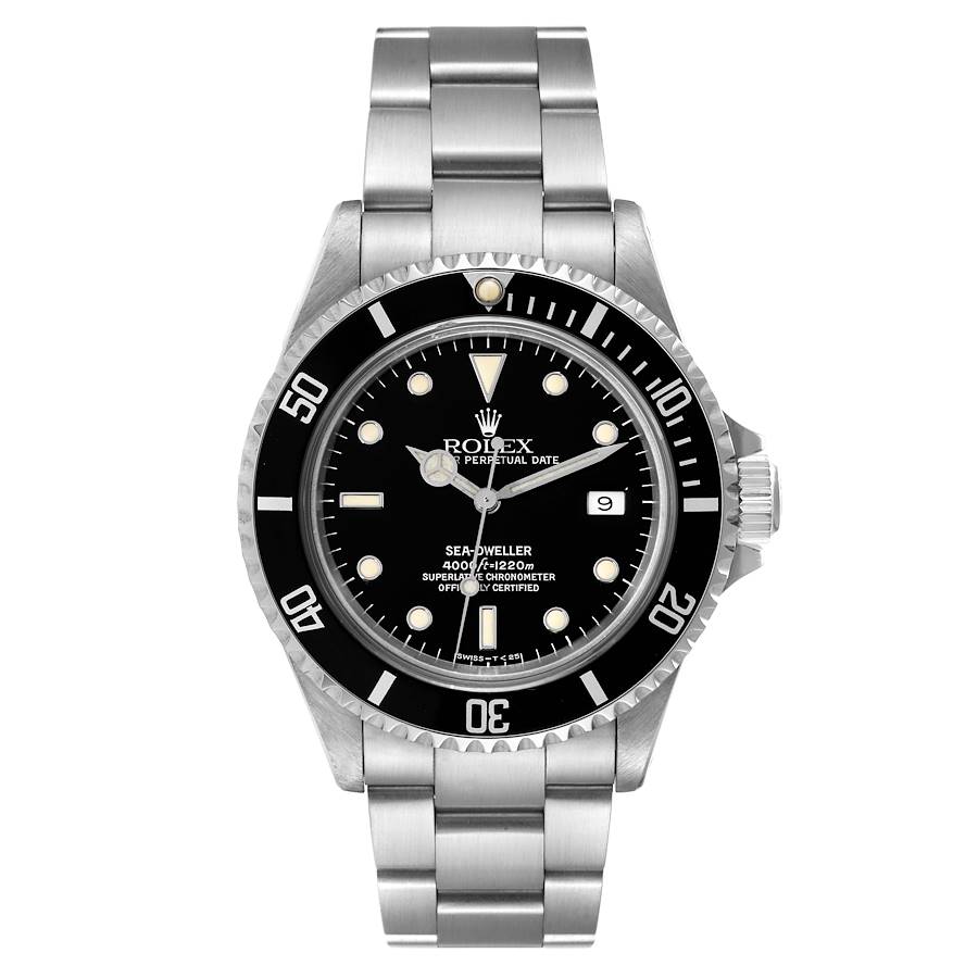 Rolex Seadweller 4000 Black Dial Steel Mens Watch 16600