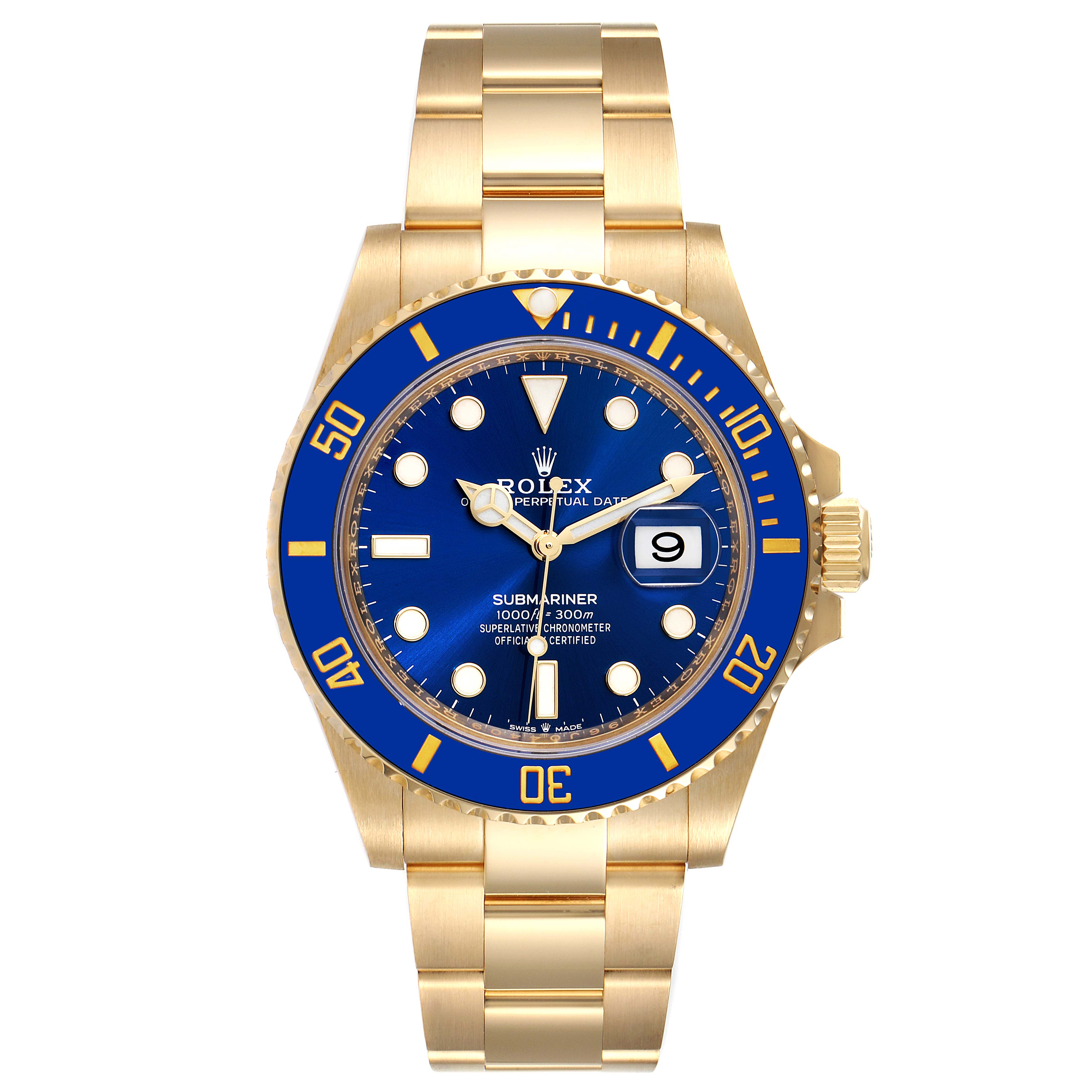 Standard　極　Yellow　jem rolex-submariner-18k-yellow-