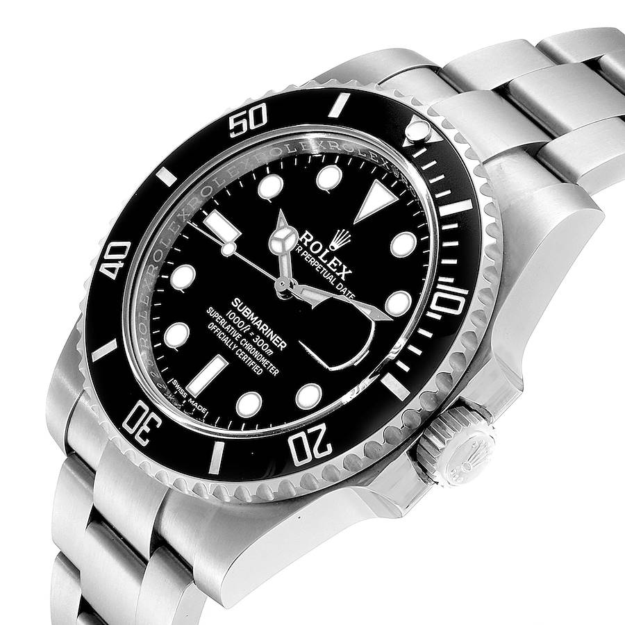 Rolex Submariner Ceramic Bezel Black Dial Steel Mens Watch 116610 Box ...