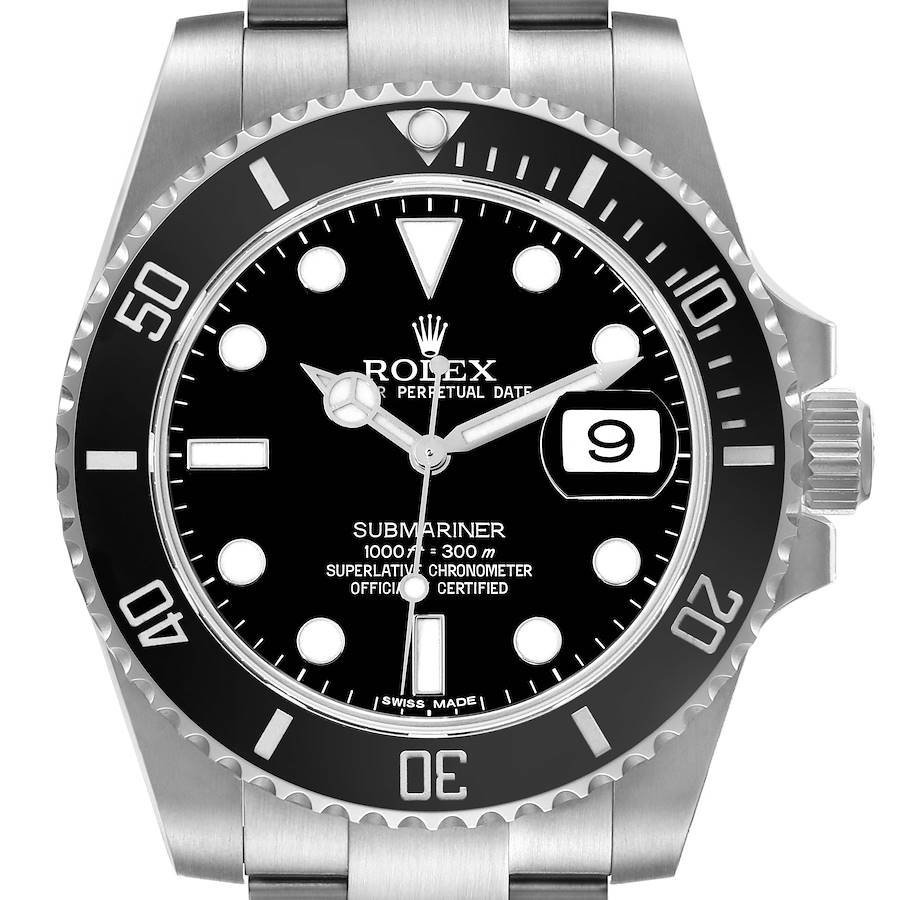 Rolex Submariner Date Black Dial Steel Mens Watch 116610 Box Card SwissWatchExpo