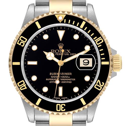 Photo of NOT FOR SALE Rolex Submariner Steel Yellow Gold Black Dial Mens Watch 16613 Box Papers PARTIAL PAYMENT