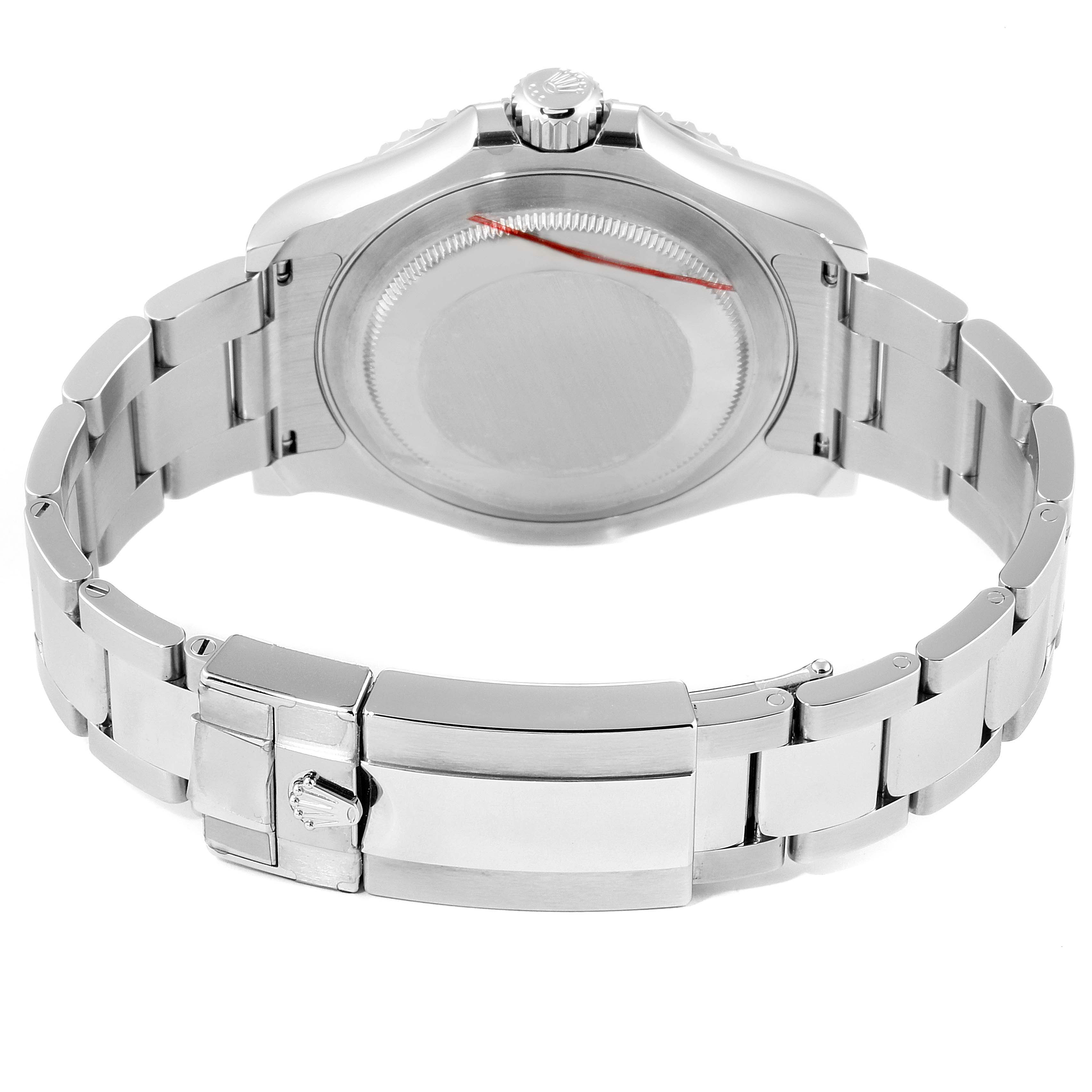 The image shows the back case and bracelet of a Rolex Yacht-Master 126622 Men's Stainless Steel Blue Dial 126622 Men's Stainless Steel Blue Dial watch from a rear angle.