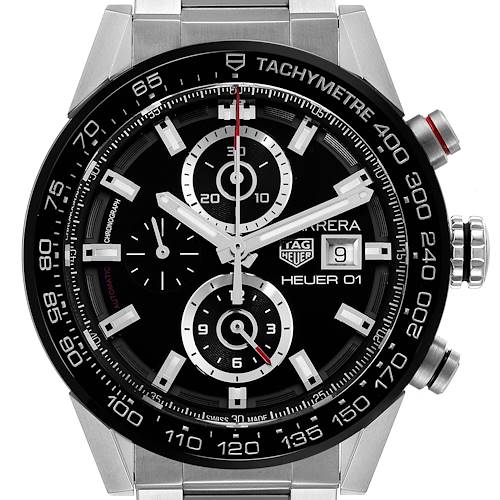 Photo of Tag Heuer Carrera Chronograph Automatic Mens Watch CAR201Z Box Card
