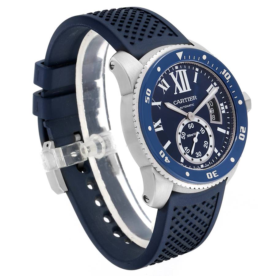 Cartier watch blue face best sale