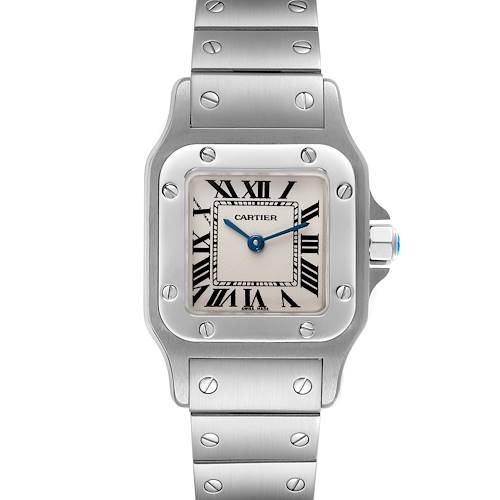 Photo of Cartier Santos Galbee Small Silver Dial Steel Ladies Watch W20056D6