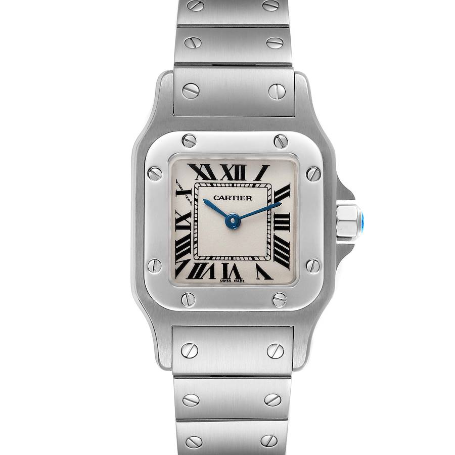 Cartier Santos Galbee Small Silver Dial Steel Ladies Watch W20056D6 SwissWatchExpo