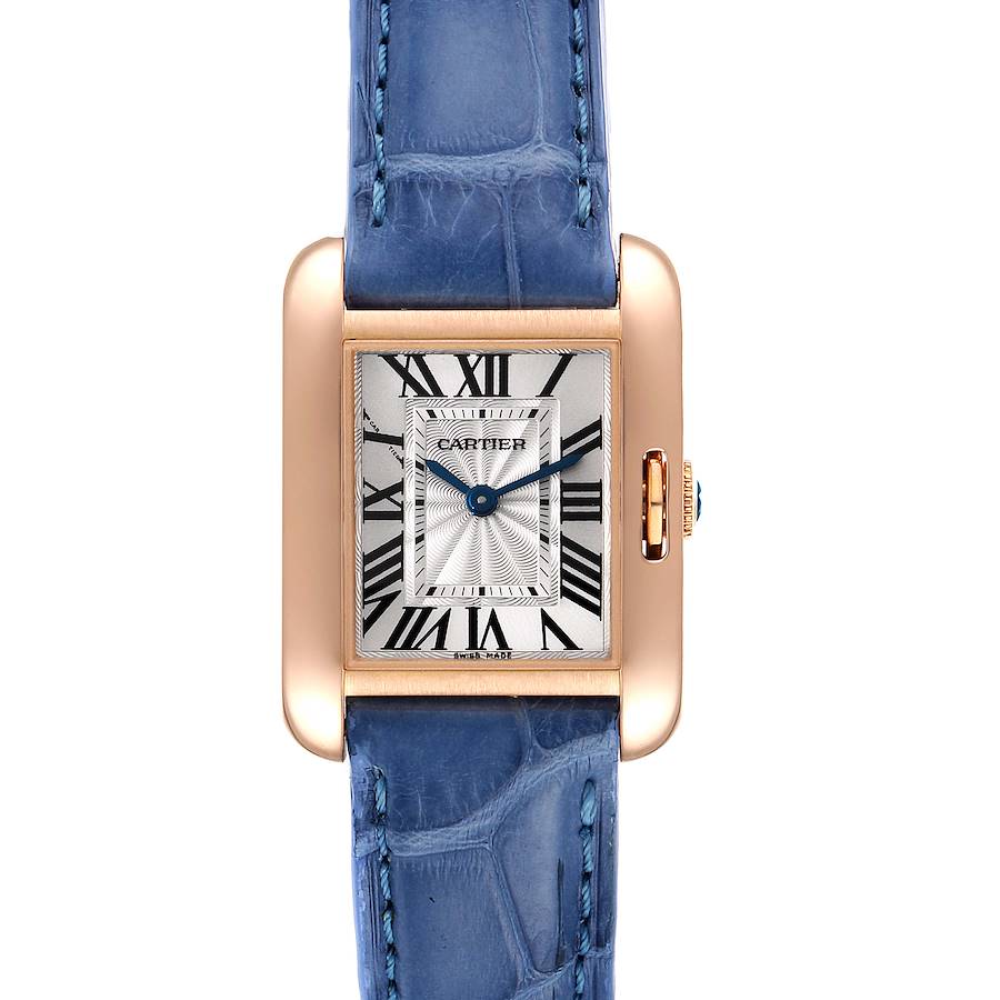 Cartier Tank Anglaise 18K Rose Gold Small Ladies Watch W5310027 SwissWatchExpo