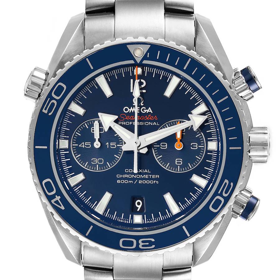 Omega Planet Ocean Co-Axial Titanium Watch 232.90.46.51.03.001 Box Card SwissWatchExpo