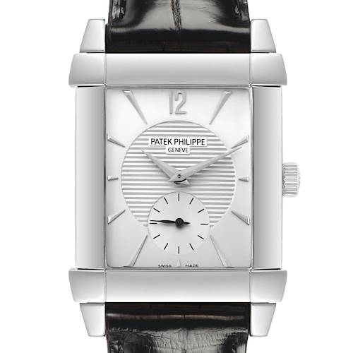 Photo of Patek Philippe Gondolo White Gold Silver Dial Mens Watch 5111G Papers