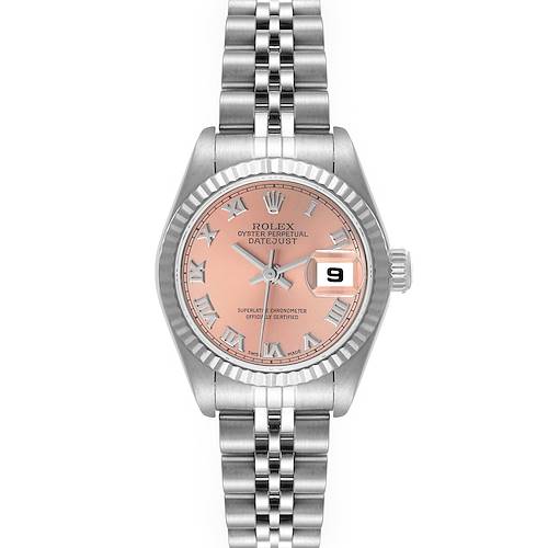 Photo of Rolex Datejust 26 Steel White Gold Salmon Dial Ladies Watch 79174 Papers
