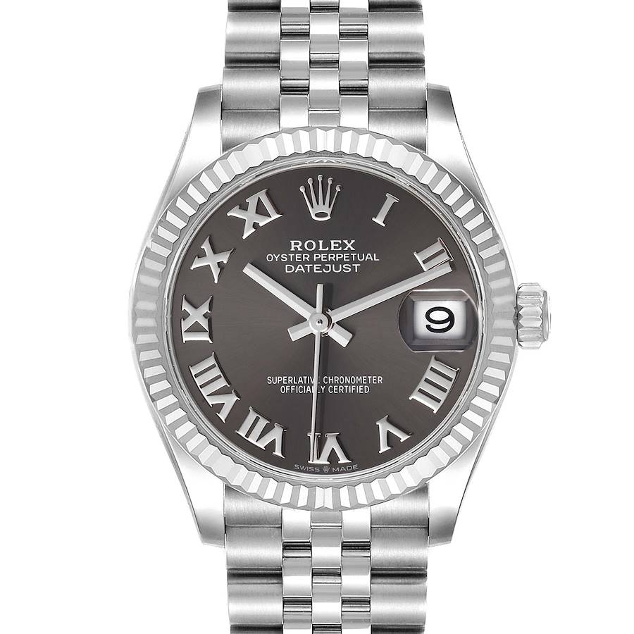 Rolex Datejust Midsize 31 Steel White Gold Slate Dial Ladies Watch 278274 Unworn SwissWatchExpo