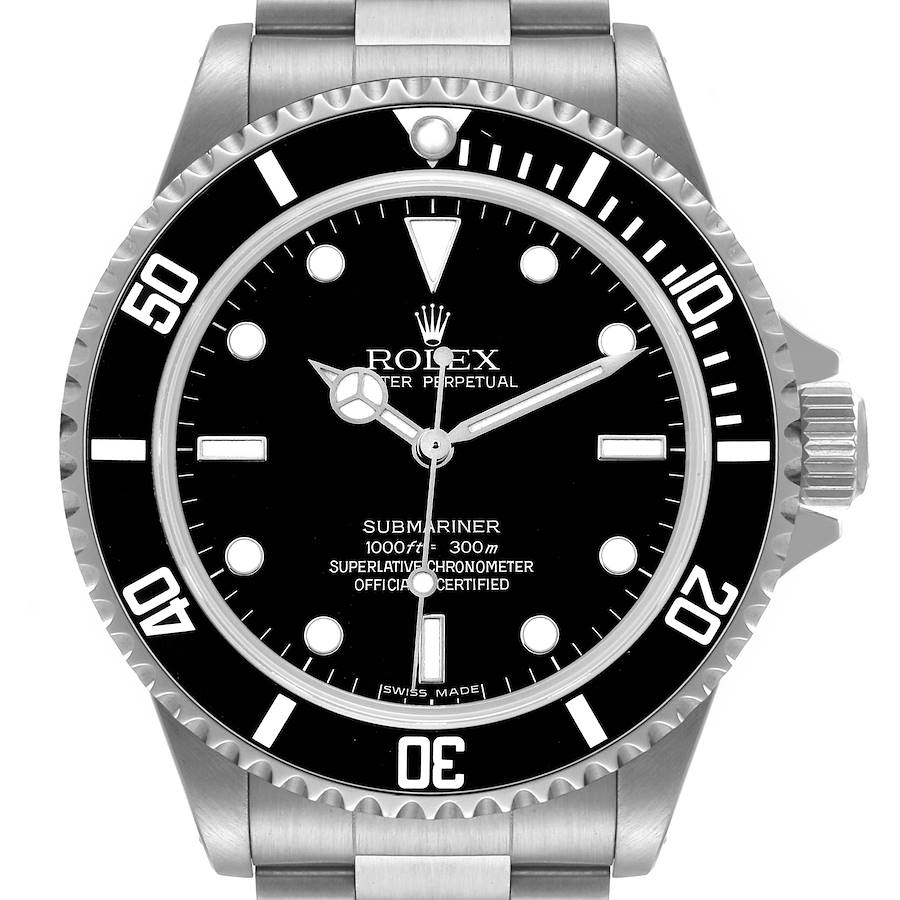 Rolex Submariner 40mm Non-Date 4 Liner Steel Mens Watch 14060 SwissWatchExpo