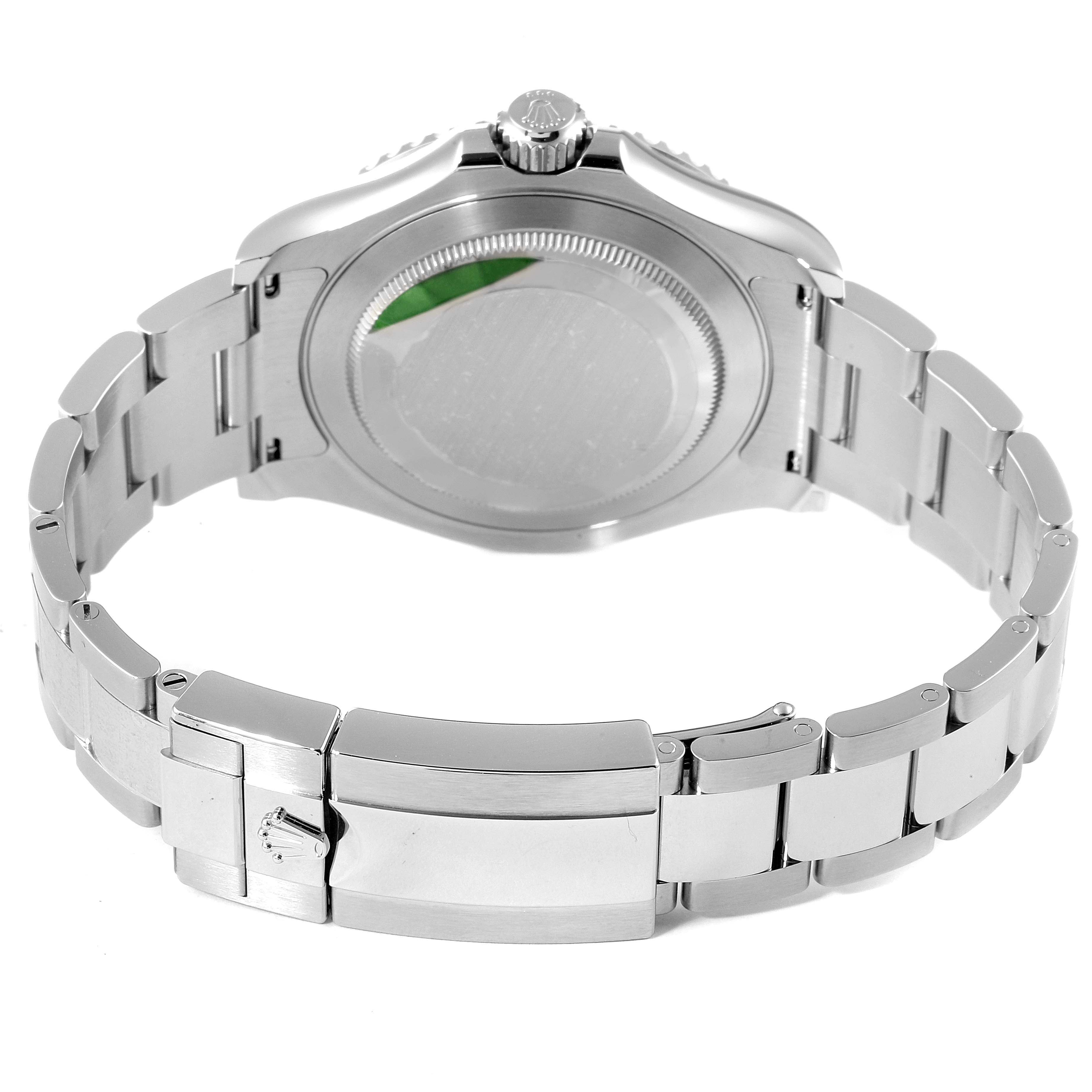 The image shows the back and bracelet of the Rolex Yacht-Master 126622 Men
s Stainless Steel Blue Dial 126622 Men
s Stainless Steel Blue Dial watch.