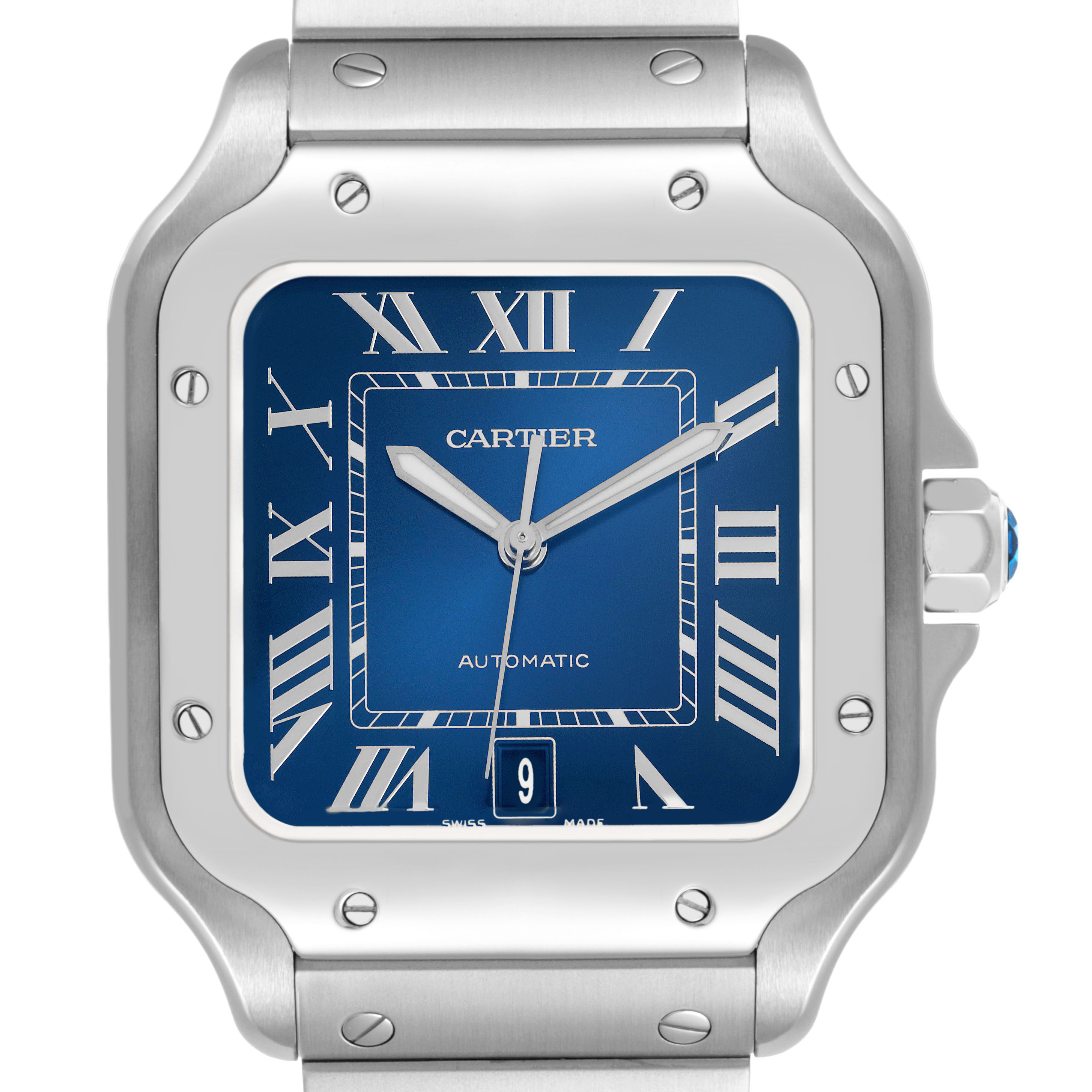 Buy Cartier Santos Watch Stainless Steel WSSA0030 | SwissWatchExpo