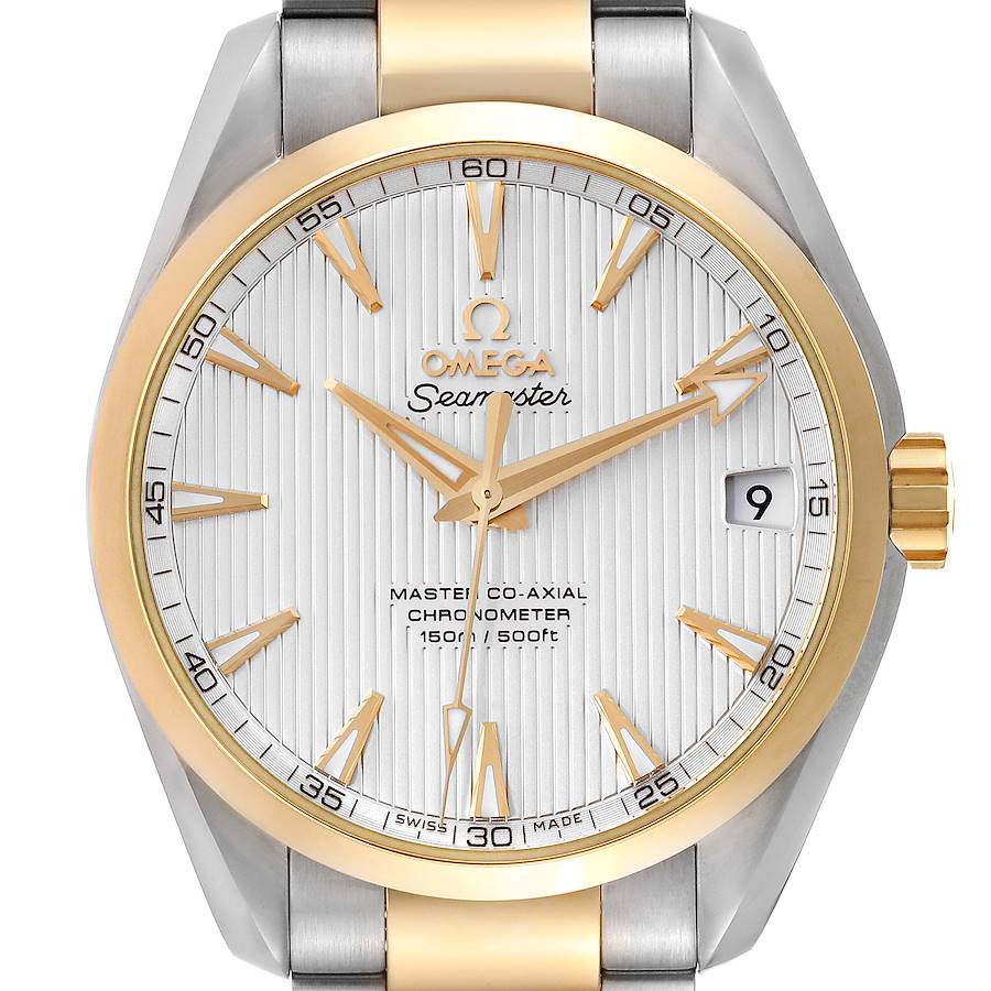 Omega Aqua Terra Steel Yellow Gold Mens Watch 231.20.39.21.02.002 Unworn SwissWatchExpo