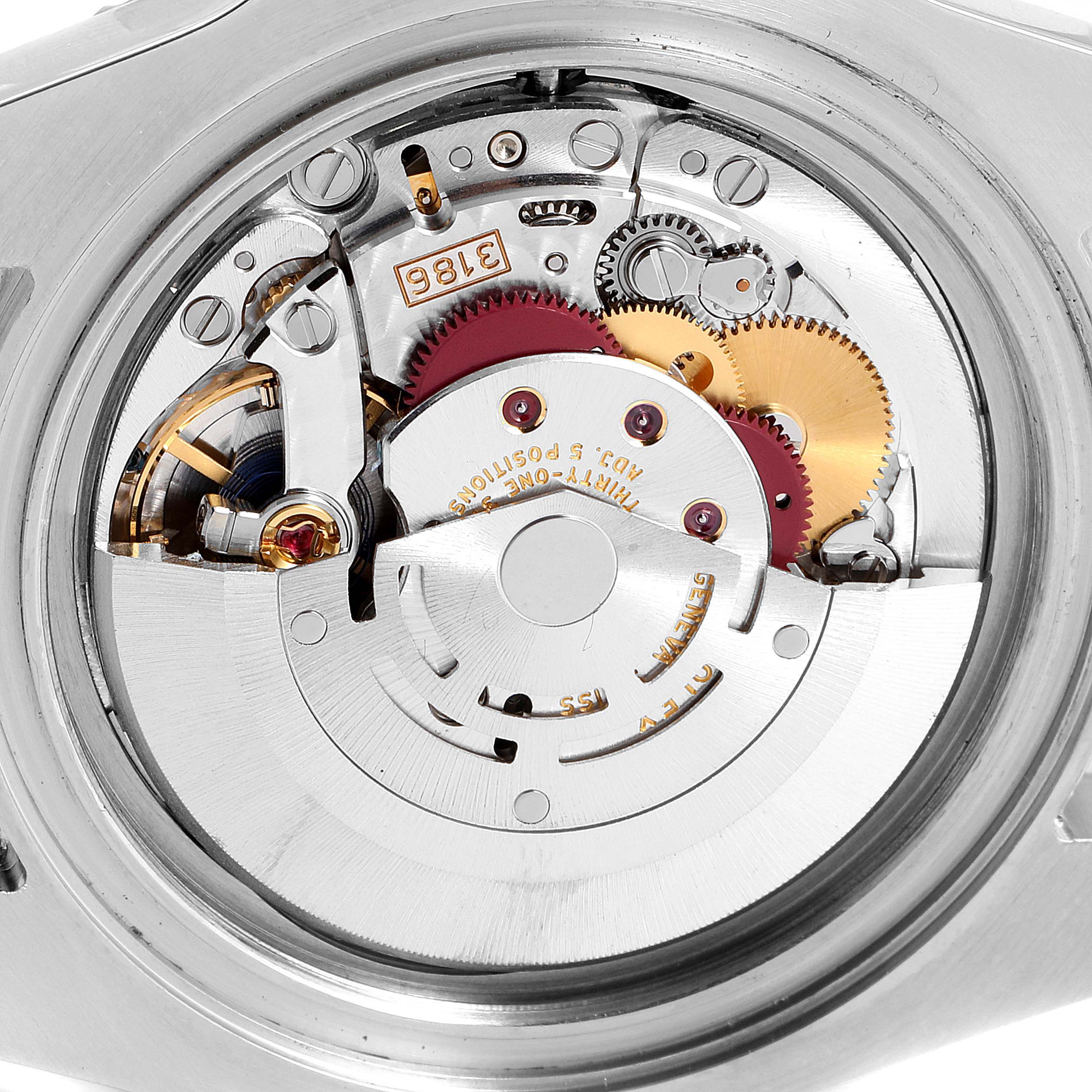 This image shows the internal movement mechanism of the Rolex GMT-Master 116710 Men's Stainless Steel Black Dial 116710 Men's Stainless Steel Black Dial watch.