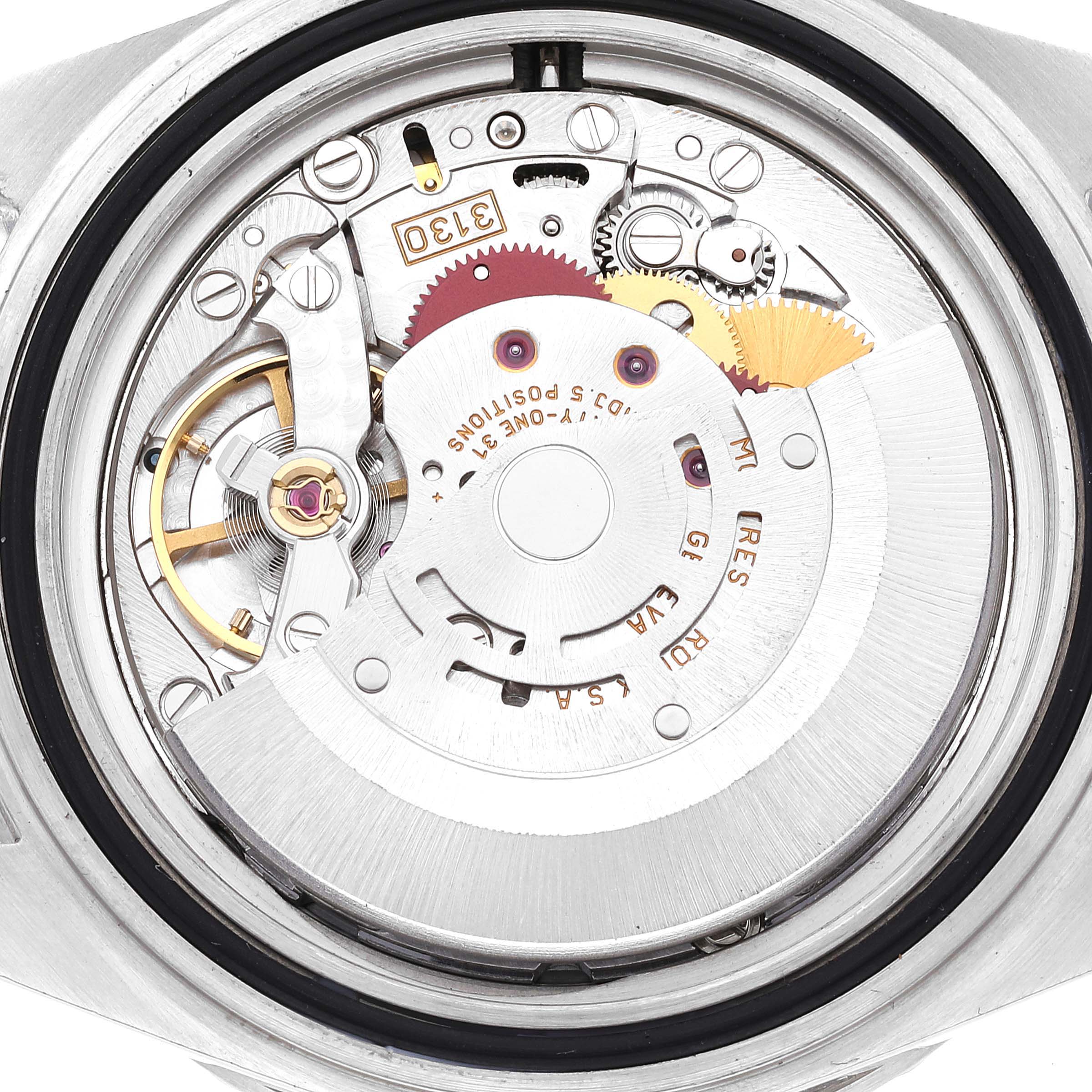 This image shows the back view of the movement mechanism of a Rolex Submariner 14060 Men
s Stainless Steel Black Dial 14060 Men
s Stainless Steel Black Dial watch.