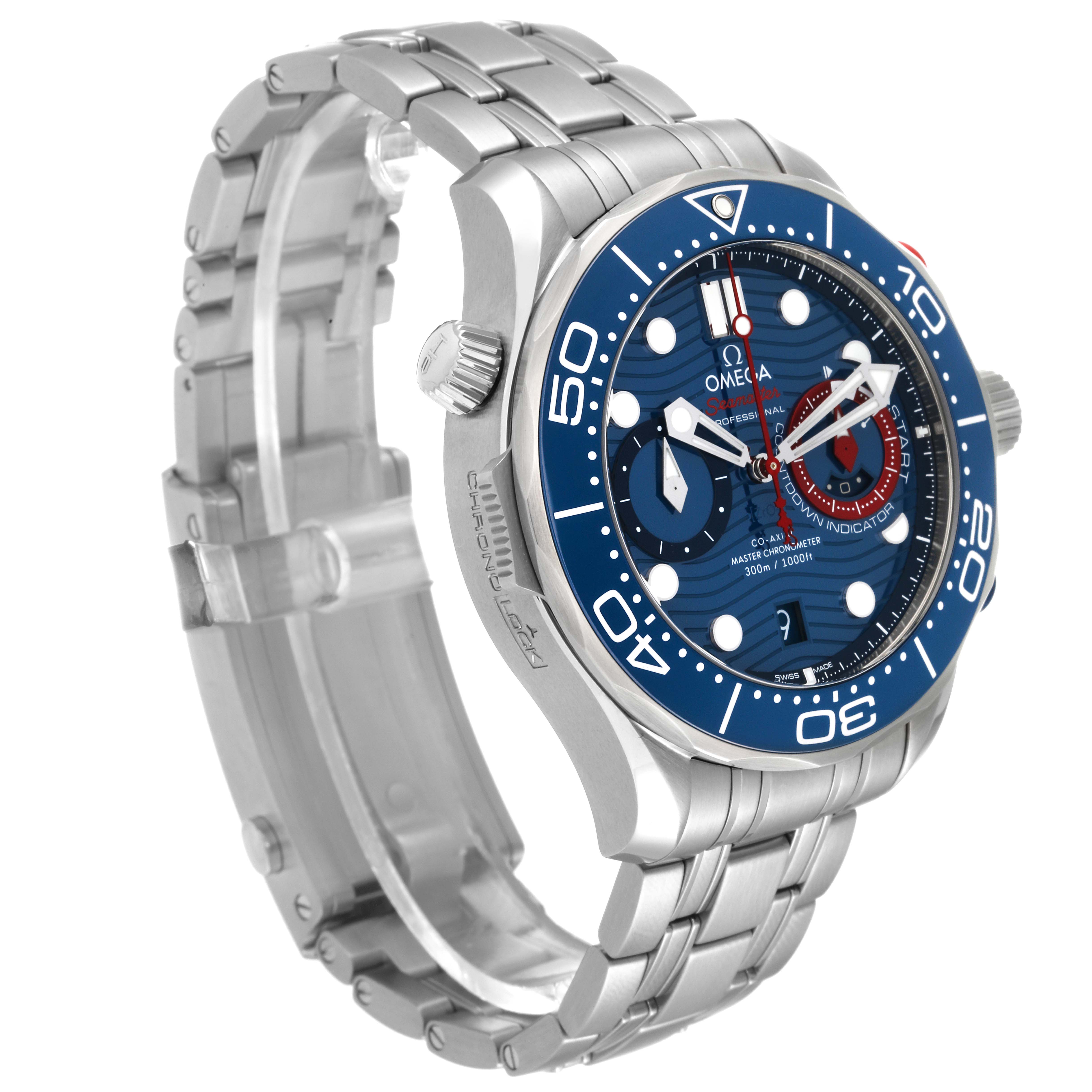 Omega Seamaster 44 Chronograph Steel Mens Watch 210.30.44.51.03.002 Box ...