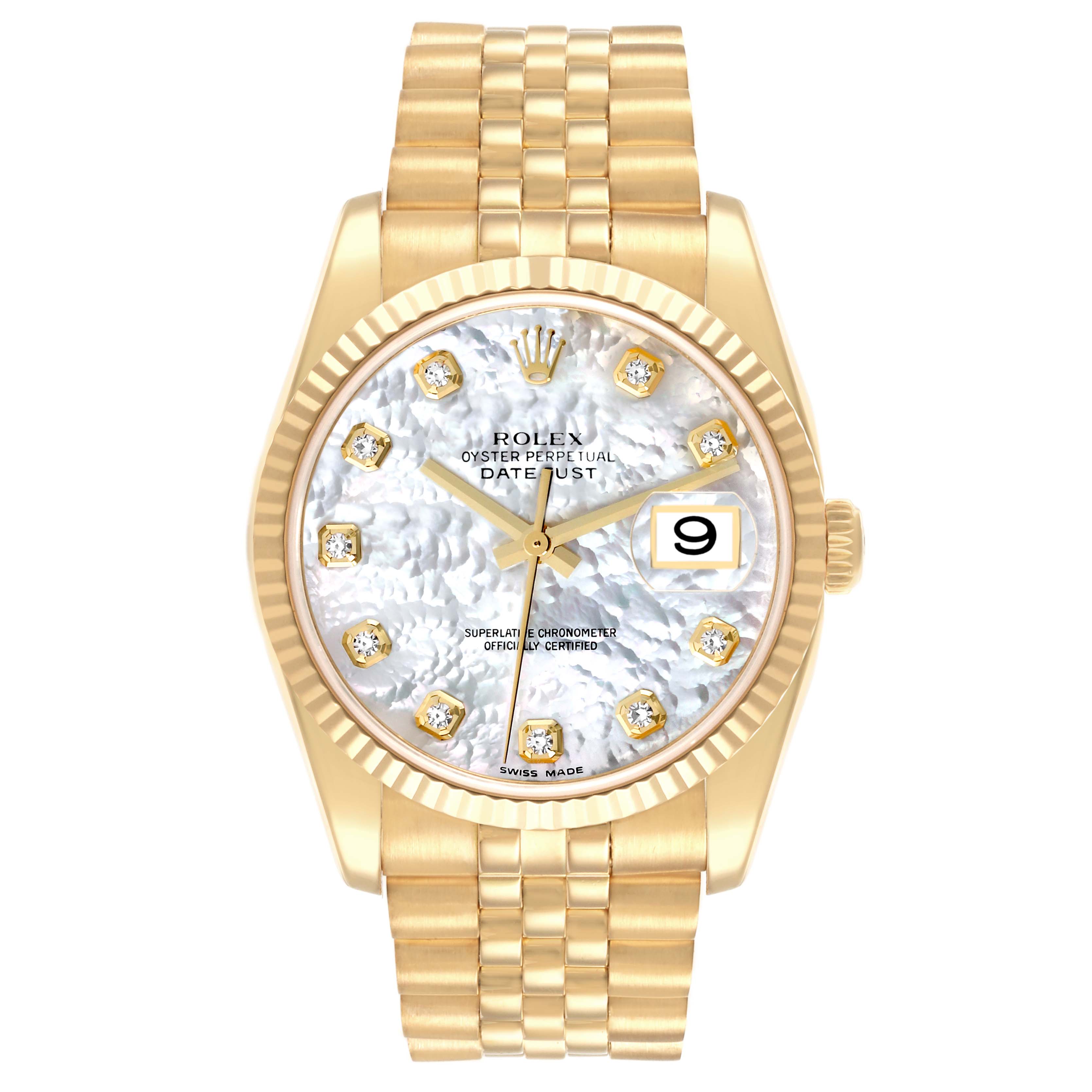 precious 18 8j ×2本 off+35 9j×2本 off+33 rolex-datejust-yellow-gold-