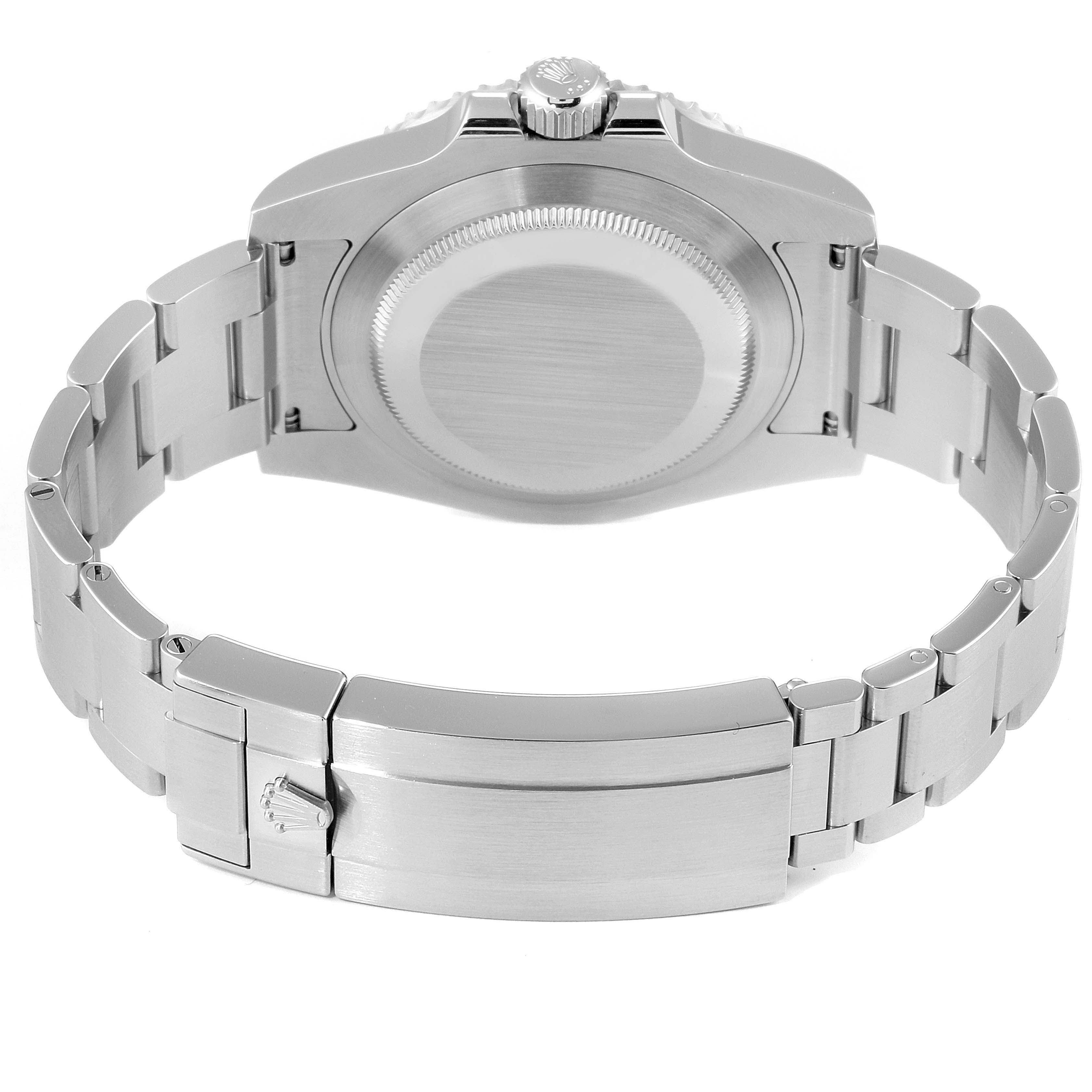 The image shows the back view of a Rolex Submariner 116610 Men's Stainless Steel Black Dial 116610 Men's Stainless Steel Black Dial watch, highlighting its case back and bracelet clasp.