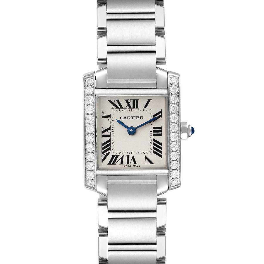 NOT FOR SALE Cartier Tank Francaise Steel Diamond Ladies Watch W4TA0008 Box Papers PARTIAL PAYMENT SwissWatchExpo