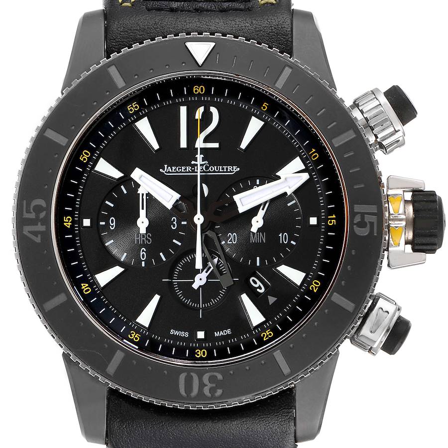 Jaeger Lecoultre Master Compressor Diving GMT Titanium Watch Q178T471 Papers SwissWatchExpo