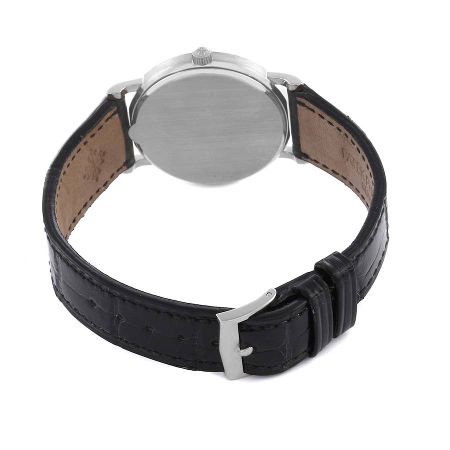 PATEK PHILIPPE 名刺入れ ブラック 2021 Patek Philippe Calatrava Platinum Black Dial (5088/100P