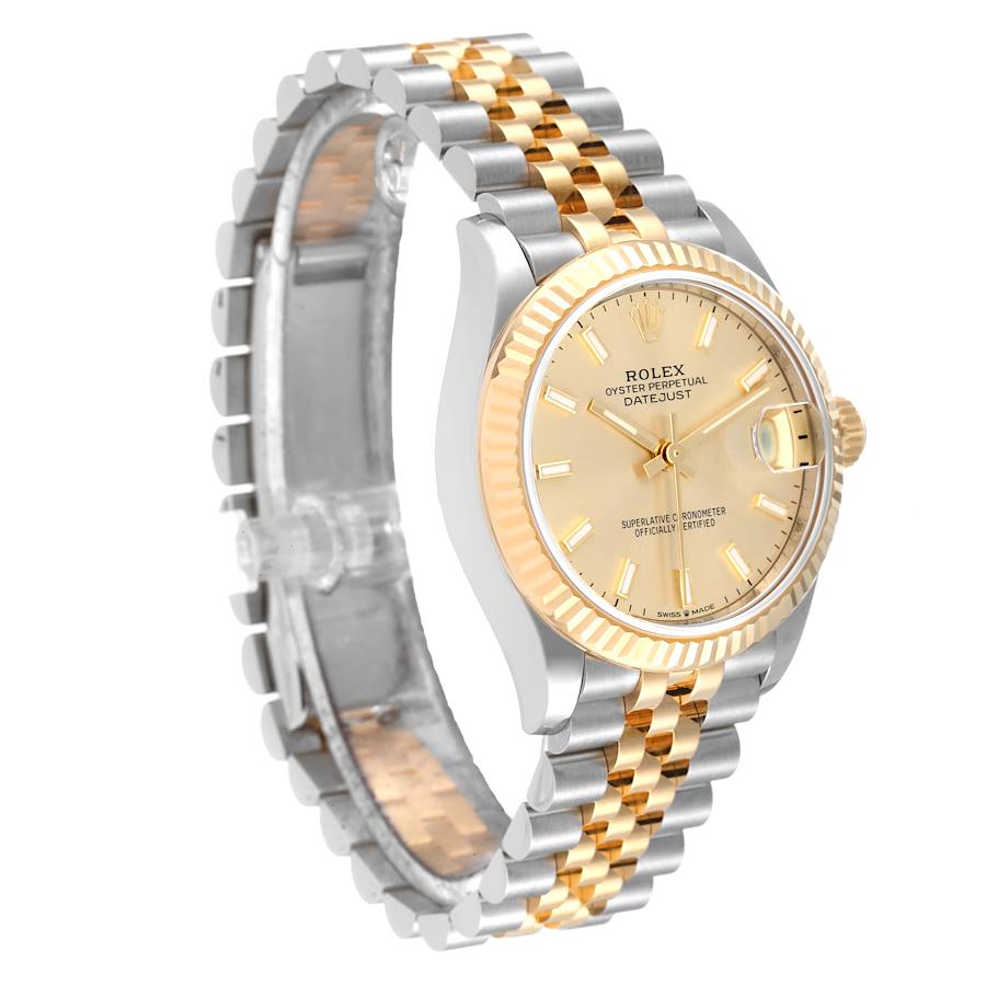 Rolex Datejust 31mm Stainless Steel and Yellow Gold 278273 Silver Diamond Oyster